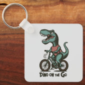 Dino onderweg sleutelhanger (Voorkant)