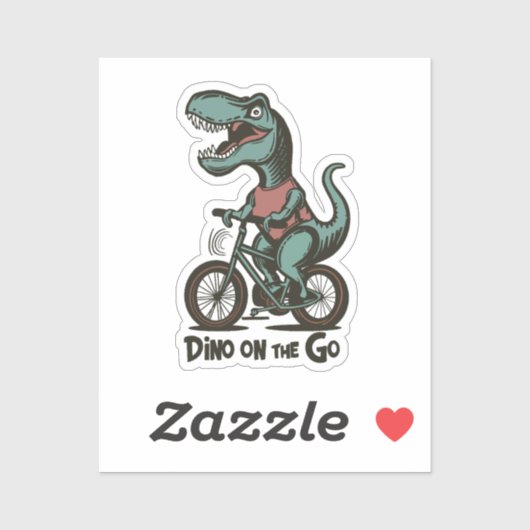 Dino onderweg sticker (Vel)