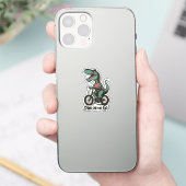 Dino onderweg sticker (Telefoon)