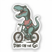 Dino onderweg sticker (Voorkant)
