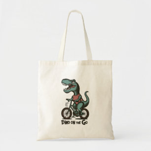 Dino onderweg tote bag