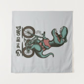 Dino onderweg wandkleed (Voorkant (horizontaal))