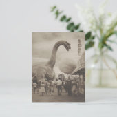 Dino op de kermis briefkaart (Staand voorkant)