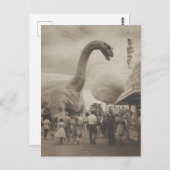 Dino op de kermis briefkaart (Voorkant / Achterkant)