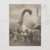 Dino op de kermis briefkaart (Voorkant)