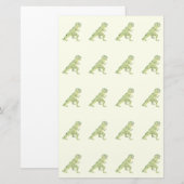 Dino op Stippen Briefpapier (Voorkant / Achterkant)