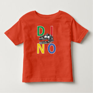 DINO - Oranje Toddler Fine Jersey T-Shirt