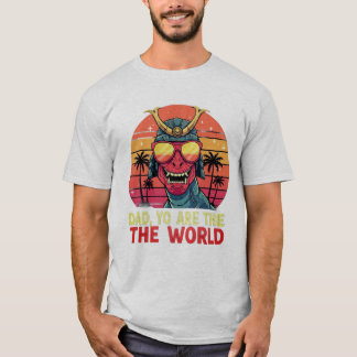 Dino Papa T-shirt - "Papa, jij bent de wereld"