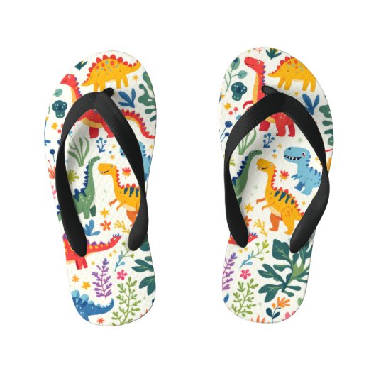 Dino Paradise Kinder Teenslippers (Voetbed)