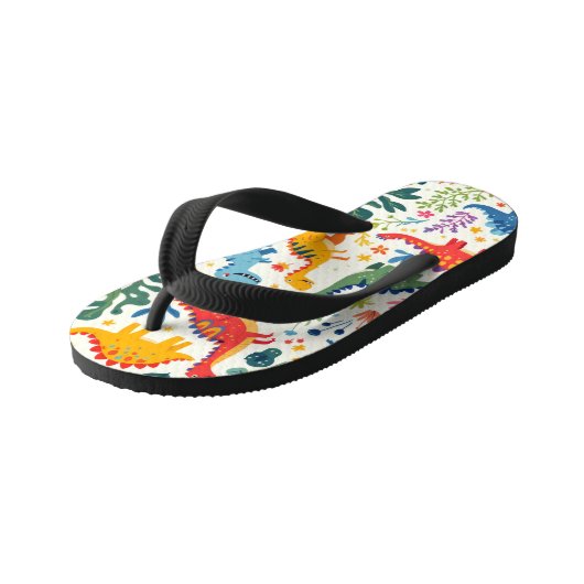 Dino Paradise Kinder Teenslippers (Schuin)