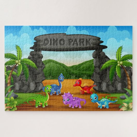 Dino Park Legpuzzel (Horizontaal)