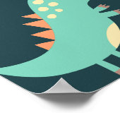 Dino Party Dinosaurussen Verjaardagsfeestje Welkom Poster (Hoek)