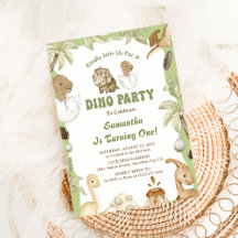 Dino Party | Eerste verjaardag van Cute Dinosaurs