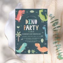Dino Party | Eerste verjaardag van Cute Dinosaurs