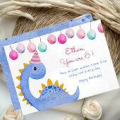 Dino party kinder blijdschap aankondiging