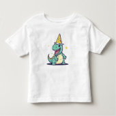 Dino Party Kinder Shirts (Voorkant)