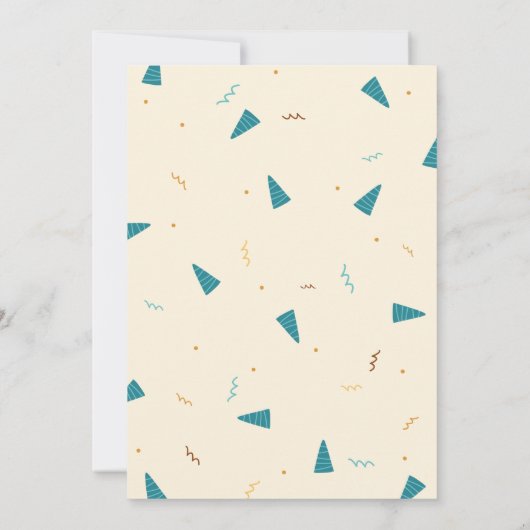 Dino Party. Leuke dinosaurussen 3e verjaardag Kaart (Achterkant)