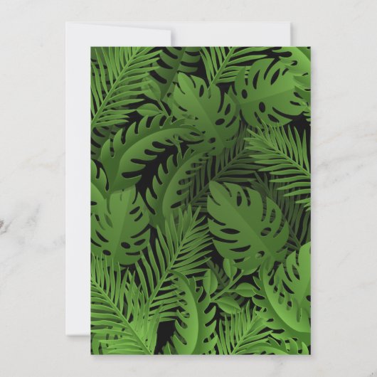 Dino Party oerwoud schattige dinosaurussen Kaart (Achterkant)