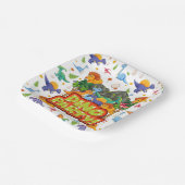 Dino Party  Papieren Bordje (Gebogen)