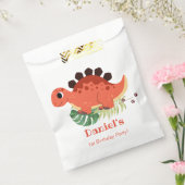 Dino Party Schattige Dinosaurus Verjaardagsfeest Bedankzakje (Gezegeld)