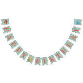 Dino Party Schattige Dinosaurus Verjaardagsfeest Vlaggetjes (Alle)