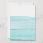 Dino Party Schattige Waterverf Boy Blue Verjaardag Kaart (Achterkant)