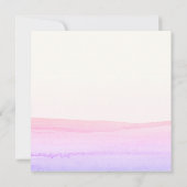 Dino Party Schattige Waterverf Meisje Roze Verjaar Kaart (Achterkant)