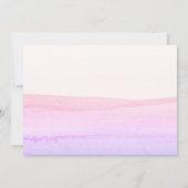 Dino Party Schattige Waterverf Meisje Roze Verjaar Kaart (Achterkant)