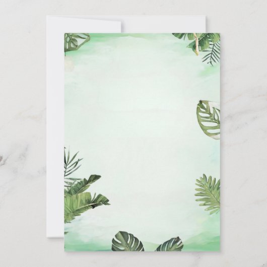 Dino Party | Schattigee Dinosaurussen Thema Verjaa Kaart (Achterkant)