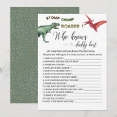 Dino Party stomp chomp roar games die papa kennen Kaart (Voorkant / Achterkant)