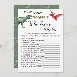 Dino Party stomp chomp roar games die papa kennen Kaart