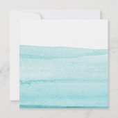 Dino Party Waterverf Boy Blue Verjaardag Kaart (Achterkant)