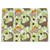 Dino-patroontas voor jongens groot cadeauzakje (Voorkant)