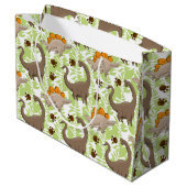 Dino-patroontas voor jongens groot cadeauzakje (Achterkant Gekanteld)
