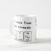 Dino periodieke tabel naam mok (Voorkant links)