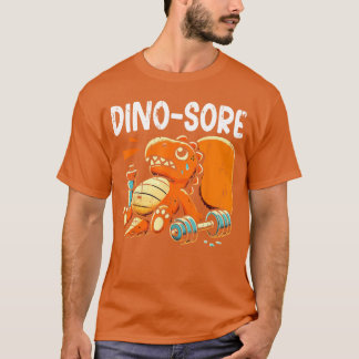 Dino pijnlijk Oefening Grappige Workout Gym Mannen T-shirt