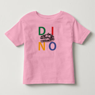 DINO - Pink Toddler Fine Jersey T-Shirt