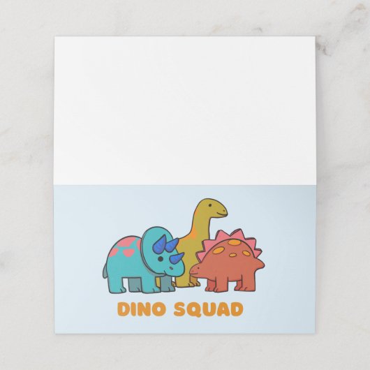Dino Place-kaart Plaatskaartje (Buitenkant ongevouwen)