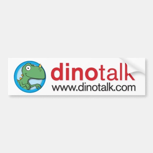 Dino Portal Bumpersticker (Voorkant)