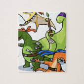 dino power rawr we zullen niet vinden legpuzzel (Verticaal)