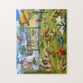 Dino prehistorisch legpuzzel (Verticaal)