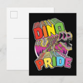 Dino Pride logo Uitnodiging Briefkaart (Voorkant / Achterkant)