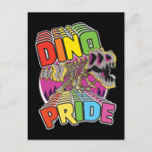 Dino Pride logo Uitnodiging Briefkaart (Voorkant)