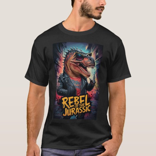Dino Punk Rebel T-shirt (Voorkant)