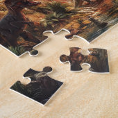 Dino Puzzle mit Foto Geburtstag Geschenk Junge Legpuzzel (Zijkant)
