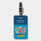 Dino Ranch | De ranchers rijden! Bagagelabel (Voorkant verticaal)