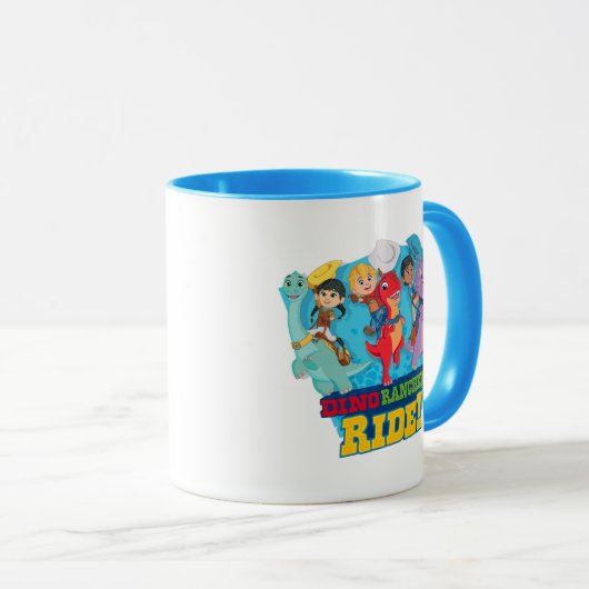Dino Ranch | De ranchers rijden! Mok (Voorkant rechts)