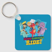 Dino Ranch | De ranchers rijden! Sleutelhanger (Voorkant)