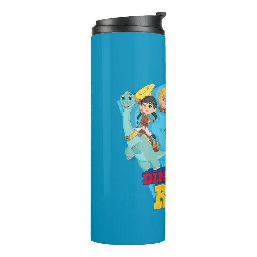 Dino Ranch | De ranchers rijden! Thermosbeker (Gedraaid links)