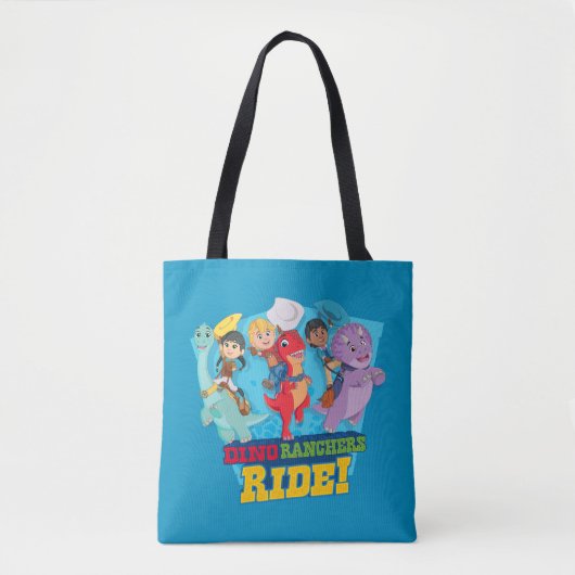 Dino Ranch | De ranchers rijden! Tote Bag (Voorkant)